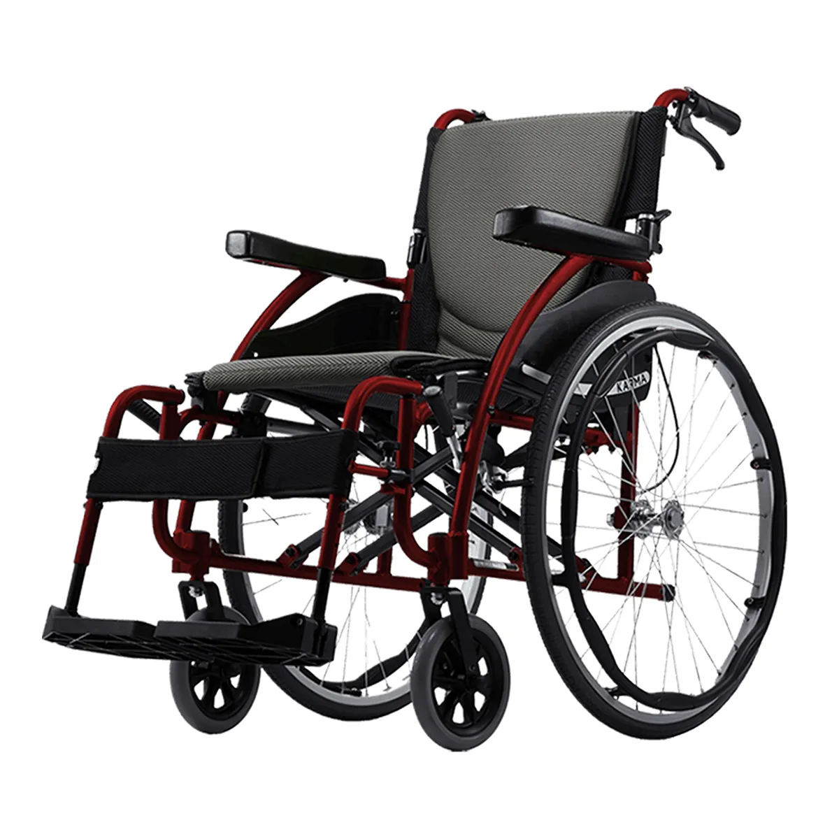 Karma S Ergo 115 SElf Propel Wheelchair in Red.jpg
